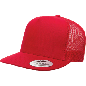 Flat Bill (Five Panel) Trucker Snapback