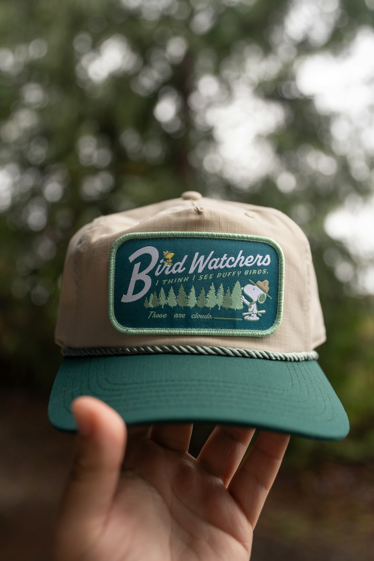 Team in matching branded rope hats