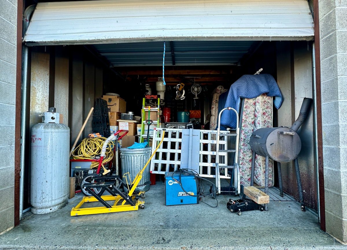 Junk removal crew loading a truck during a residential haul-away job